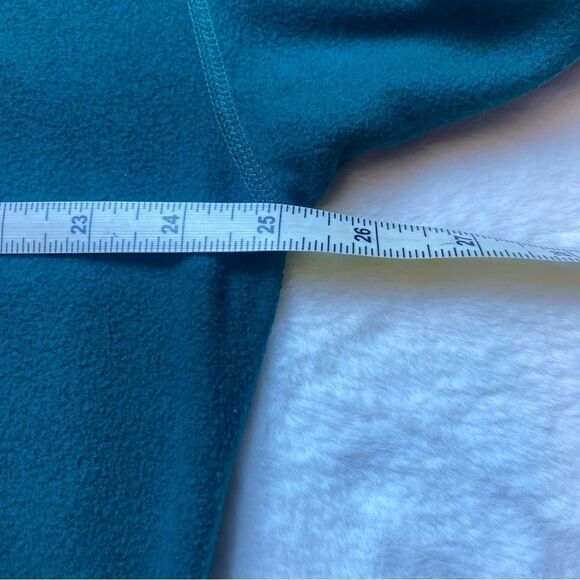 Eddie Bauer EBTEK Green V Neck Fleece Pullover Size Large - Picture 11 of 13